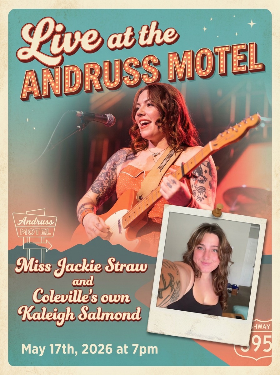 Live Music — Miss Jackie Straw & Kaleigh Salmond at Andruss Motel, May 17 2026
